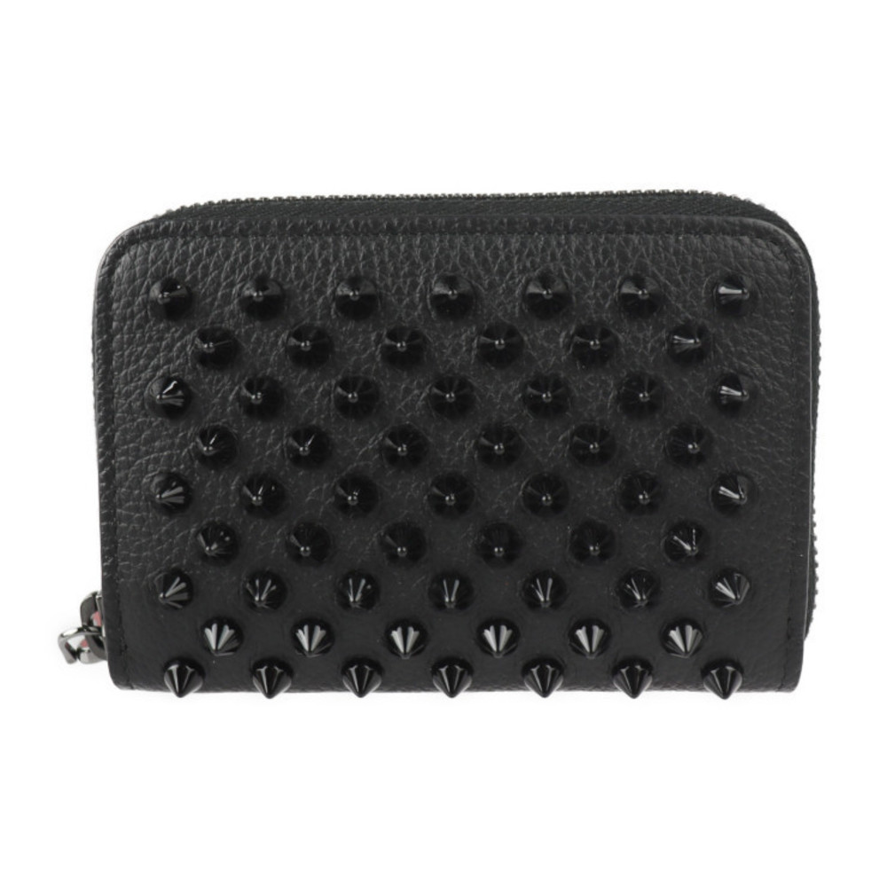 Christian Louboutin Coin Purse Panettone Black Spike Stud